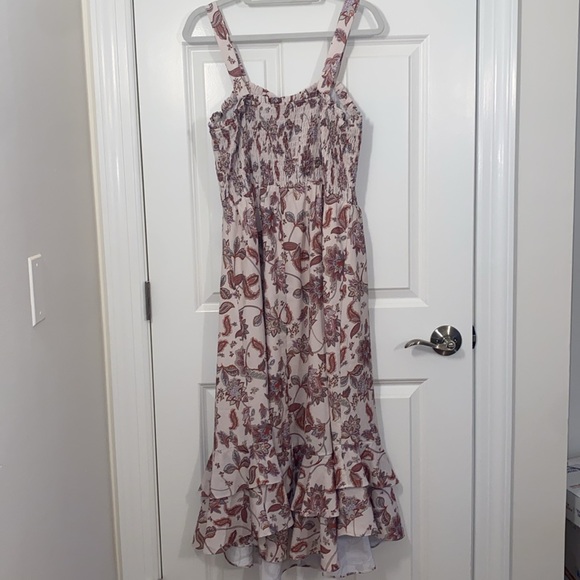 Grace Karin Floral Print Cream Dress size L - Picture 11 of 12